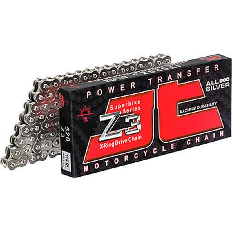 JT Chain JTC525Z3118RL (525 Series) Black Steel 118 Link Super Heavy Duty X-Ring Chain with Connecting Link